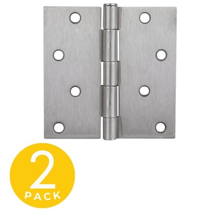 Global Door Controls 4 in Leaf W x 4 in Leaf H, Chrome CP4040-26D